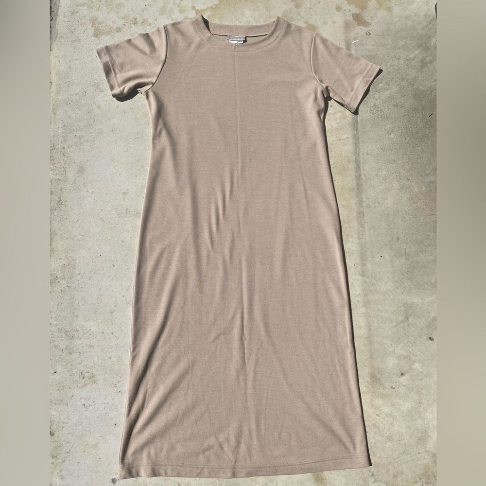 VINTAGE Beige Tshirt Dress